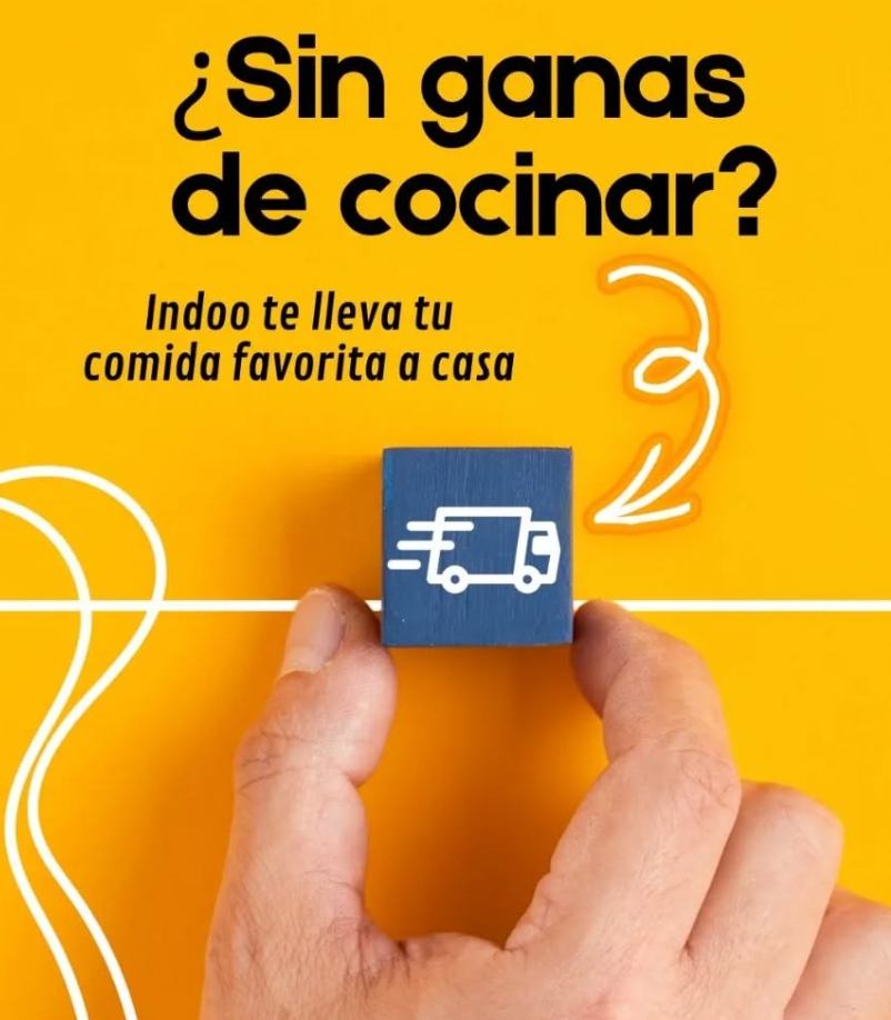 ¿Sin ganas de cocinar? Indoo te lleva tu comida favorita a casa